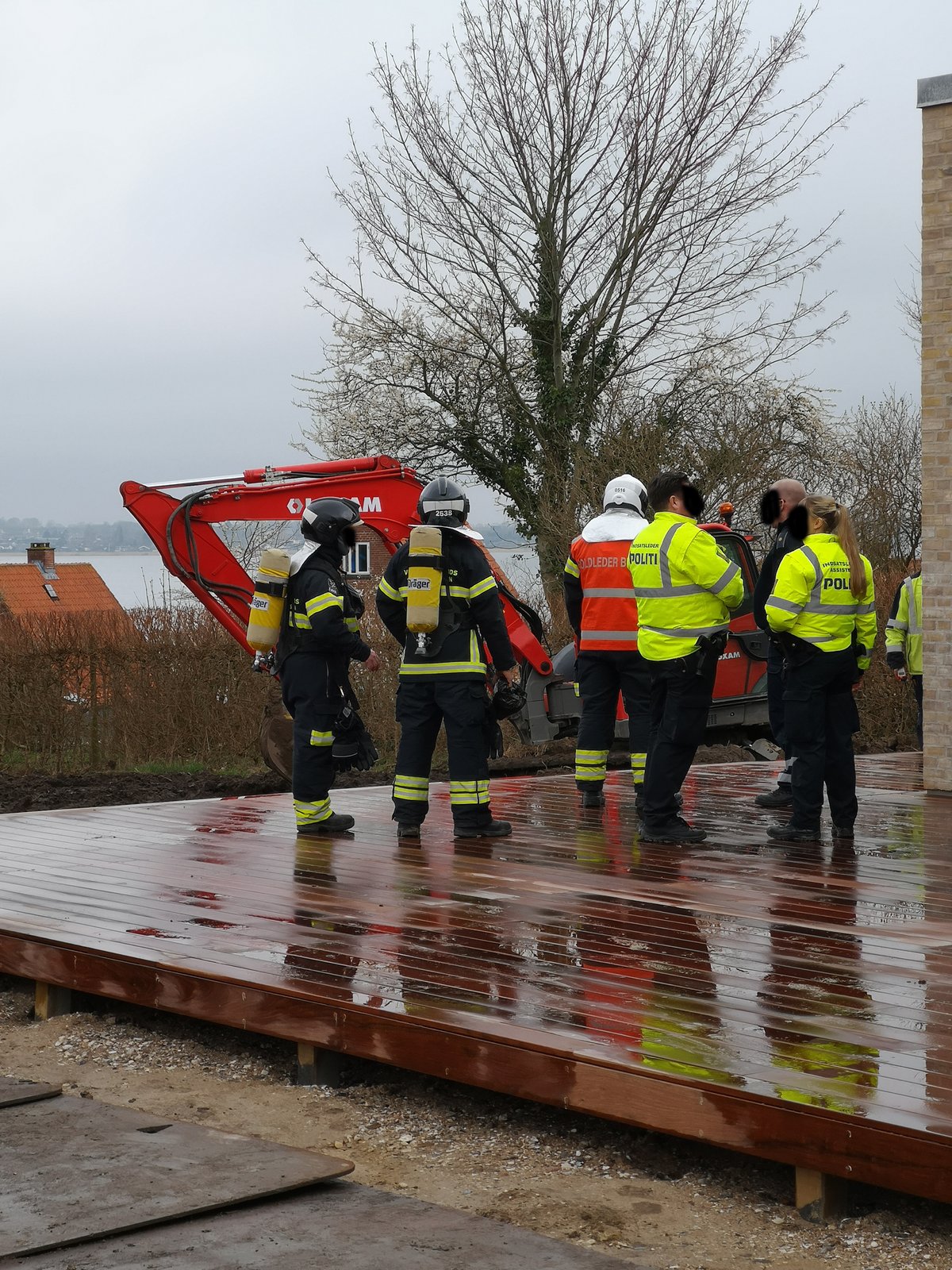 Overgravet gasledning med udrykning fra brand og politi